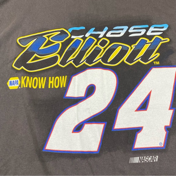 NASCAR Chase Elliott Mens T Shirt XL Gray NAPA #24 Short Sleeve Crew Neck Cotton - Picture 8 of 10